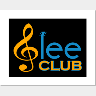Glee Club Yellow and Blue T Shirt Posters and Art